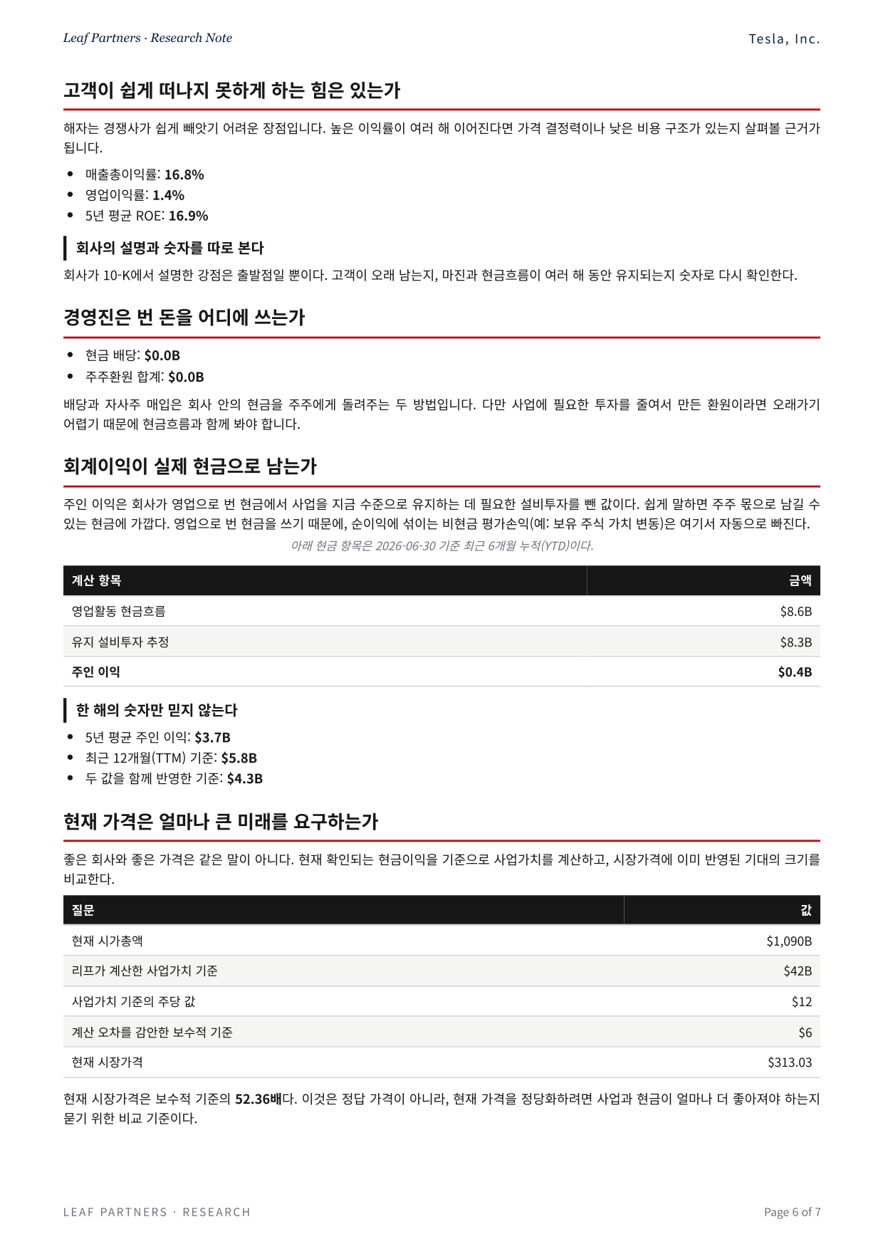 Tesla, Inc. 리포트 6페이지