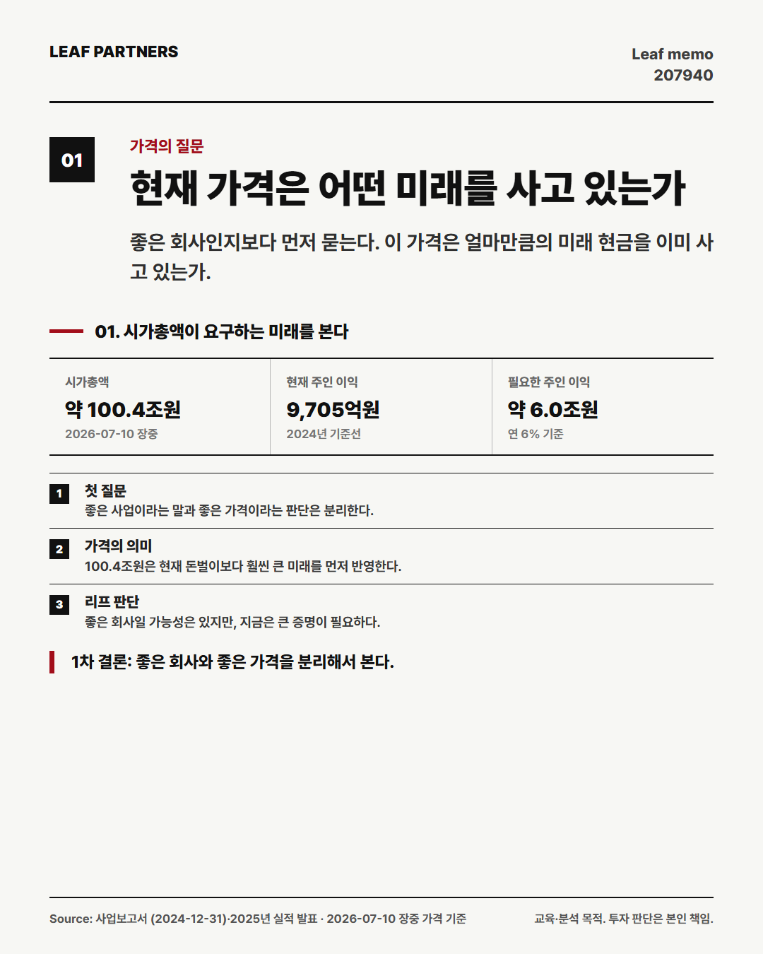 삼성바이오로직스 분석 카드 1번